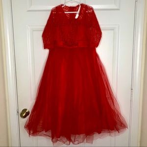 Girls Red Dress